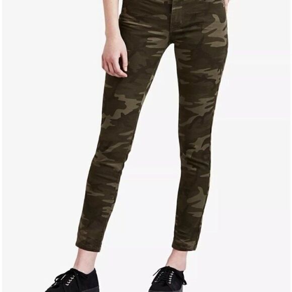 New LEVI'S Women's 711 Skinny Ankle, pants Jeans camo size 00 waist 24 - Picture 4 of 15